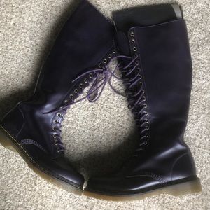 Purple knee high Dr Martens size 10